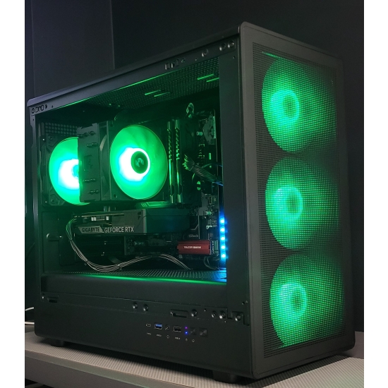 Komputer do gier M5 Intel i5-13400F 16GB RTX 5060  SSD 600W W11Pro czarna